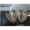 Image 2 : Qty 2 Pair Earrings: Sterling 925 Phillip Rickard Anthurium & Metal w/ Stone Bow-Ties