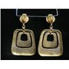 Image 2 : Barrera Textured Metal Dangle Clip-On Earrings 2.75"