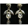 Image 8 : Oscar de la Renta Teardrop Dangle Clip-On Earrings w/ Faceted Stones