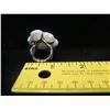 Image 8 : Glazed White Flower Ring, Stamped 604519 053, Approx. 1" Diameter