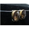 Image 2 : Sterling 925 & Faceted Stone Oval Clip-On Earrings