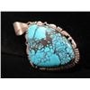 Image 2 : Sterling CA & Turquoise Stone Pendant Approx. 2.5"L