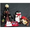 Image 1 : Gathered Traditions by Joe Spencer Art Doll, Let it Snow Pillow, Stuffed Snowman, etc