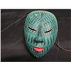Image 2 : Qty 3 Painted Tribal Wooden Masks, Wall Hangings (Connected by Fishing Thread)