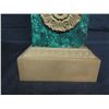 Image 8 : Pair of Tall, Large Ornate Objet d'Art w/ Green Overlay & Gilded Ornamentation