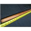 Image 8 : Wooden O'o Stick w/ Inscription 'The Honolulu Advertiser Groundbreaking Ceremony 2002' 68"L