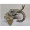 Image 3 : Qty 2 Large Wall-Hanging Brass Elephants (from Zanzibar Nightclub) 14"x16"H