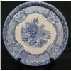 Image 1 : Round Blue White Plate by Spode's Seasons, New York 11" Dia.