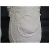 Image 8 : Qty 2 White Vases w/ Raised Grape Design 9"H