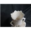 Image 8 : White Vase w/ Raised Grape Design 8"H