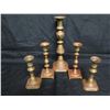 Image 2 : Qty 5 Candlesticks -  7.5"H and 12"H