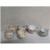 Image 2 : Qty 6 Teacups: 4 Tree Design w/ Maker's Mark & 2 White Floral w/ Gold Trim