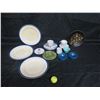 Image 1 : Qty 3 Shallow Bowls, 2 Teacups w/ Saucers & 2 Without & 5 Plates - Some w/ Mark