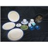 Image 2 : Qty 3 Shallow Bowls, 2 Teacups w/ Saucers & 2 Without & 5 Plates - Some w/ Mark