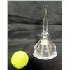 Image 1 : Mikasa Glass Inkwell (or Perfume Decanter w/ Long Stopper) 6"H