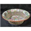Image 2 : Chinese Famille Rose Pierced Bowl, Made in China 719/35, 12" L x 4"H