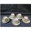 Image 2 : Qty 5 Teacups & Saucers 719/9  w/ Chinese Famille Rose Design Approx. 5" Dia