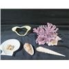 Image 2 : Misc. Seashells, Purple Coral & Shark's Jaw w/ Teeth