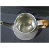 Image 8 : Qty 2 Metal Teapots w/ Straw-Wrapped Handles & Lids, Danmark 2661 6"& 7.5"H