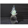 Image 2 : Faceted Glass Pineapple w/ Prismatic Crown 13"H