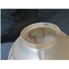 Image 2 : Round Frosted Glass Ceiling Piece w/ Bird Motif 10"H (No Mounting Hardware)