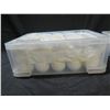Image 2 : Qty 2 Plastic Bins (Approx 125) Round Condiment Bowls 3" Dia, 2.5"H