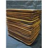 Image 2 : Qty 20 Rectangular Wooden Platters 12.5" x 9.5"