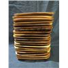 Image 2 : Qty Approx. 20 Wood Square Plates 8" x 8"