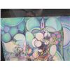 Image 2 : Framed Original Abstract Psychedelic Watercolor by Blaise Domino, Signed 29"x37"