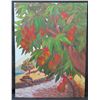 Image 1 : Large Painting on Canvas, Mango Tree, Signed by Artist, 30"x40" Unframed