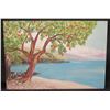 Image 1 : Calm Beach Scene Art on Canvas, Signed by Artist, AP #11/25 Unframed 29"x20"