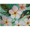 Image 2 : Plumeria Flowers Giclee Art on Canvas, Signed by Artist, '98 #13/100 Unframed 24"x18"