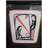 Image 2 : Framed Abstract Nativity Art, Signed by Artist '87  124/150  18"x21"
