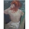 Image 2 : Framed Art, Nude Woman w/ Name Plate Beorg Kars 1882-1945 & Bio 18"x22"