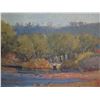 Image 2 : Painting on Board, Trees Landscape Scene, Unframed 13"x8"