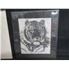 Image 8 : Qty 4 Prints: Hawaiian Girl w/ Haku Lei, Tiger, Asian Woman & Landscape Art