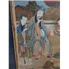 Image 8 : Bamboo-Framed Asian Art on Board 51"x51" (sections have peeled off - see photos)