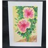 Image 1 : Hibiscus on Watercolor Paper, Signed by Artist #23/250, Unframed 11"x15"