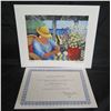 Image 1 : Auntie Martha' Giclee Print on Watercolor Paper, Signed by Artist #25/100 w/ COA 13"x11"