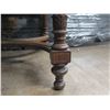 Image 8 : Antique Wooden Side Table w/ Metallic Accents 41"x27"x29"H (some damage)