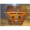 Image 2 : Antique Asian Cabinet w/ 3 Drawers w/ Metal Hardware 26"x15"x37"H