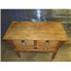 Image 2 : Antique Oriental Wooden Side Table w/ 3 Drawers 51"x25"x35"H
