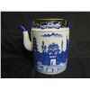 Image 2 : Large Asian Blue/White Spouted Water Vessel w/ Maker's Mark 12"H