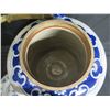 Image 8 : Large Asian Blue/White Spouted Water Vessel w/ Maker's Mark 12"H