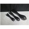Image 2 : Qty 3 Wooden Black Fish Accent Décor 8"-12"L