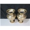 Image 2 : Qty 2 Metal Vases Urns 14"H