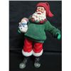 Image 2 : Qty 2 Santa Figurines: Santa w/ Snowman3 10"H, Clothique by Possible Dreams 1993