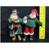 Image 8 : Qty 2 Santa Figurines: Santa w/ Snowman3 10"H, Clothique by Possible Dreams 1993