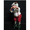 Image 2 : Santa Figurine on Stool 10"H & Bob Gilmore's Red Ladder 12"H