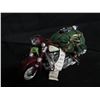 Image 2 : Christmas Motorcycle S-001 w/ Toy Bag & Nice List 9"x6"